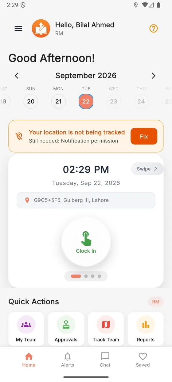 Regional manager dashboard