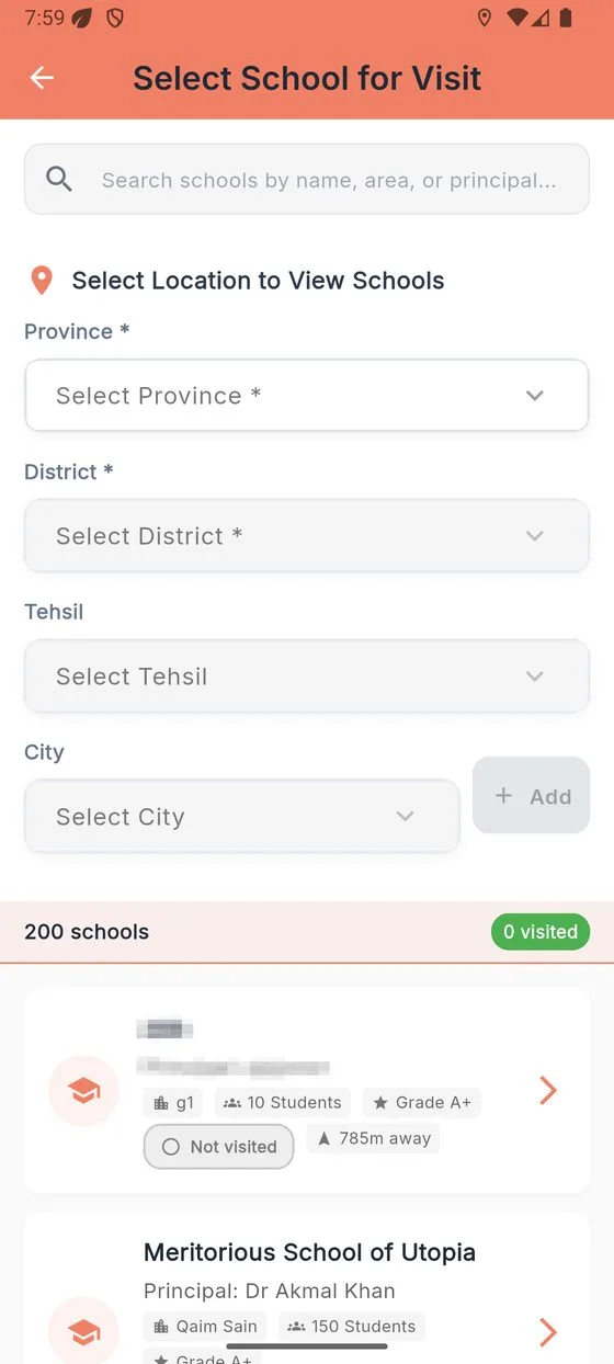 Visit logging
