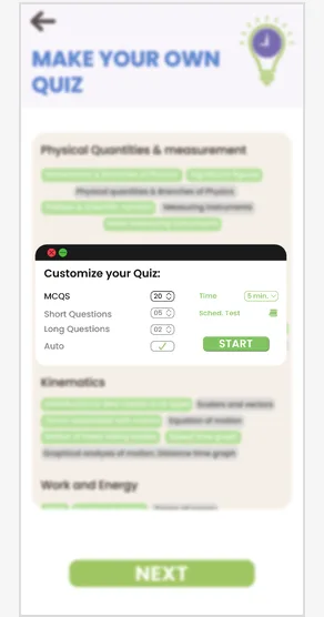 Quiz customisation