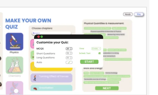 Customise quiz